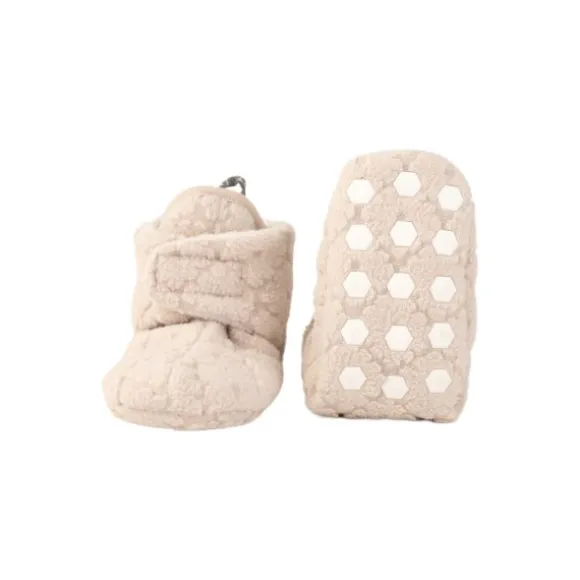 Lodger Folklore Fleece Slofjes Birch 3-6 Mnd