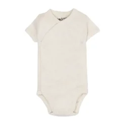 Lodger Melange Romper Korte Mouw - Maat 56 - Birch