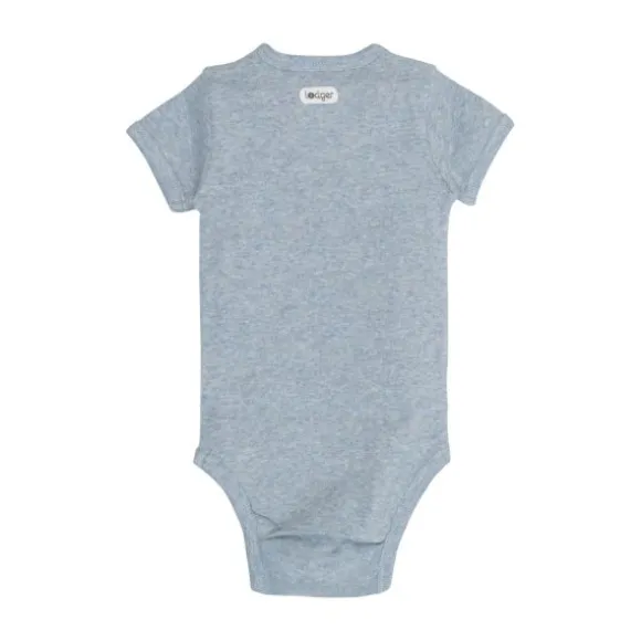 Lodger Melange Romper Korte Mouw - Maat 56 - Blue Fogg