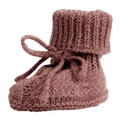 Lodger Slofjes Gebreid Met Kabel - 0-6 mnd - Buffalo