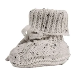 Lodger Slofjes Gebreid Met Kabel - 0-6 mnd - Buffalo