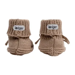 Lodger Slofjes Gebreid Met Kabel - 0-6 mnd - Buffalo