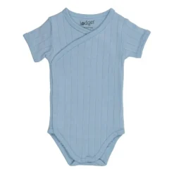 Lodger Solid Overslagromper Korte Mouw - Mt. 56 - Blue Fogg
