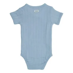 Lodger Solid Overslagromper Korte Mouw - Mt. 56 - Blue Fogg