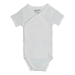 Lodger Solid Overslagromper Korte Mouw - Mt. 56 - Cloud Dancer