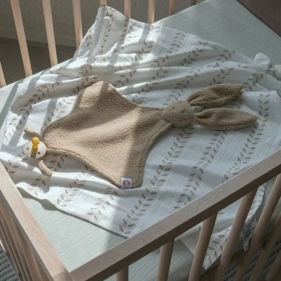 Lodger Speendoekje - Bunny Teddy Fleece - Beige