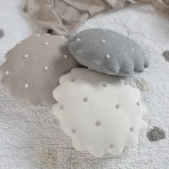 Lorena Canals Biscuit Kussen – Rond – Grijs