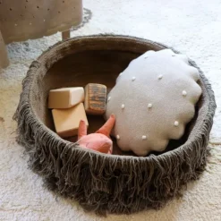 Lorena Canals Biscuit Kussen – Rond – Grijs