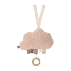 Lässig Cloud Knitted Muziekmobiel Milky / Powder Pink