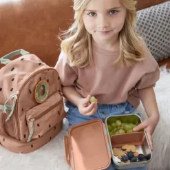 Lässig Happy Prints Lunchbox Caramel Roestvrijstaal