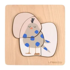 Lässig Houten Puzzel Set - Little Mateys - Hond/Vogel - FSC Hout