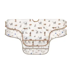 Lässig Little Mateys Longsleeve Slabbetje Royal Blue 2 Stuks