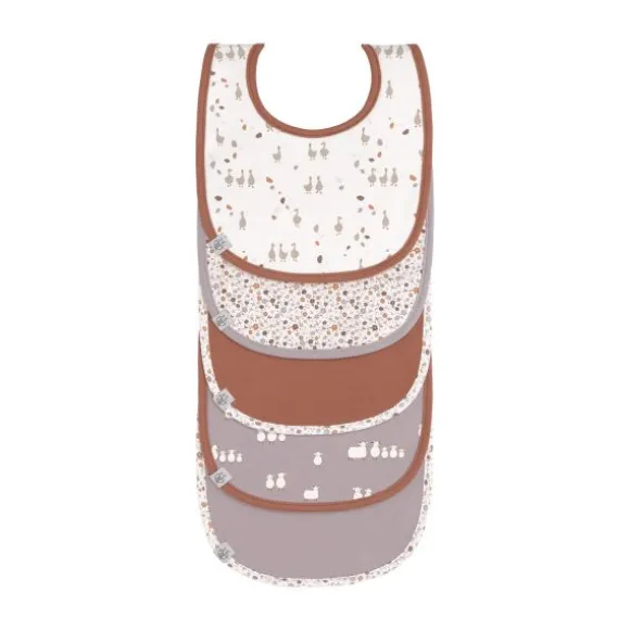 Lässig Tiny Farmer Goose Slabbetjes Lila 5 Stuks