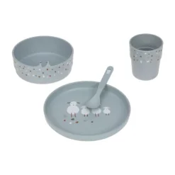 Lässig Tiny Farmer Sheep / Goose Dinerset Blue