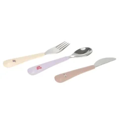 Lässig Tiny Team Cat Bestekset - 3 Stuks - Roze