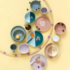 Lässig Tiny Team Cat Bord - PP/Cellulose - Roze