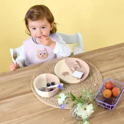 Lässig Tiny Team Cat Kommetje - Siliconen - Roze