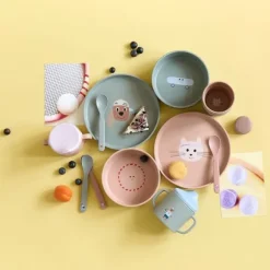 Lässig Tiny Team Dog Dinerset - Groen/Blauw