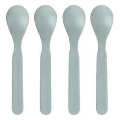 Lässig Tiny Team Dog Lepels - 4 Stuks - PP/Cellulose - Blauw