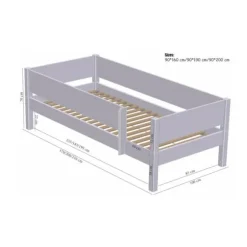 Manis-h FULLA Combinatie Huisbed Met Lattenbodem - 90 x 160 cm