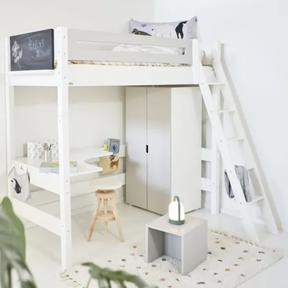 Manis-h GRETE Combi Hoogslaper Met Schuine Ladder - 90 x 160 cm