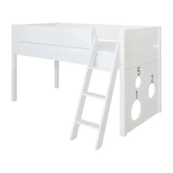 Manis-h SOL Combinatie Halfhoog Bed Met Lattenbodem En Ballbord - 90 x 200 cm