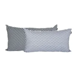 Manis-h Streep- en Driehoekdesign Kussenhoezen 2 Stuks