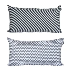 Manis-h Streep- en Driehoekdesign Kussenhoezen 2 Stuks