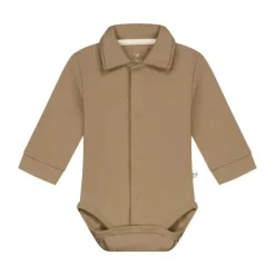 Mats & Merthe Body Met Kraag - Taupe - Maat 1 Mnd