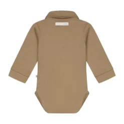 Mats & Merthe Body Met Kraag - Taupe - Maat 1 Mnd