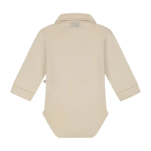 Mats & Merthe Lasse Romper met Lange Mouwen - 6 Mnd - Taupe