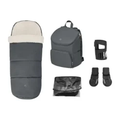 Maxi-Cosi Oxford+ Kinderwagen - Twillic Graphite | Maxi-Cosi Pebble 360 Pro 2 Autostoeltje | Maxi-Cosi FamilyFix 360 Pro | Autostoel Adapters