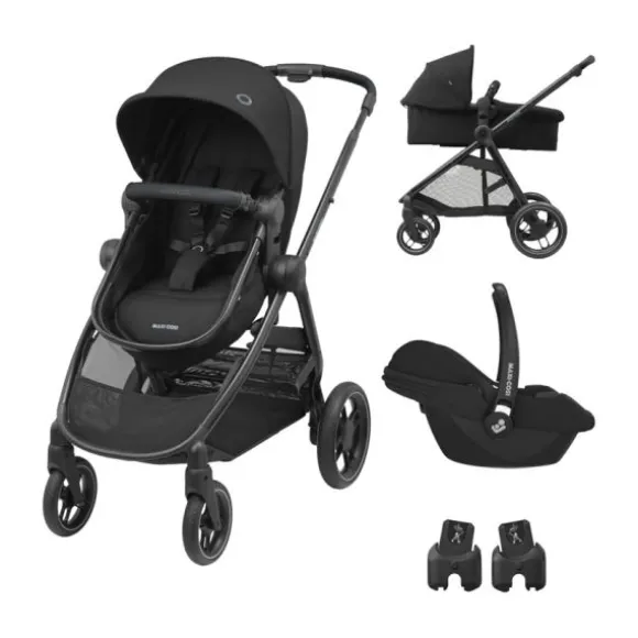 Maxi-Cosi Zelia 3 Kinderwagen Set 3-in-1 - Black