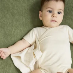 Meyco Baby Popcorn Monddoekjes - 6 Stuks - 30 x 30 cm - Naturel/Soft Sand