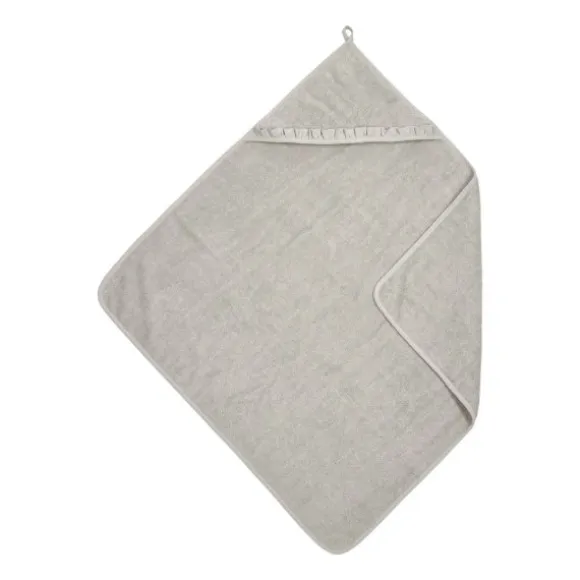 Meyco Baby Ruffle Badcape - 80x80cm/Badstof - Greige