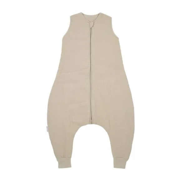 Meyco Baby Uni baby winter slaapoverall jumper - pre-washed hydrofiel - sand - 92cm