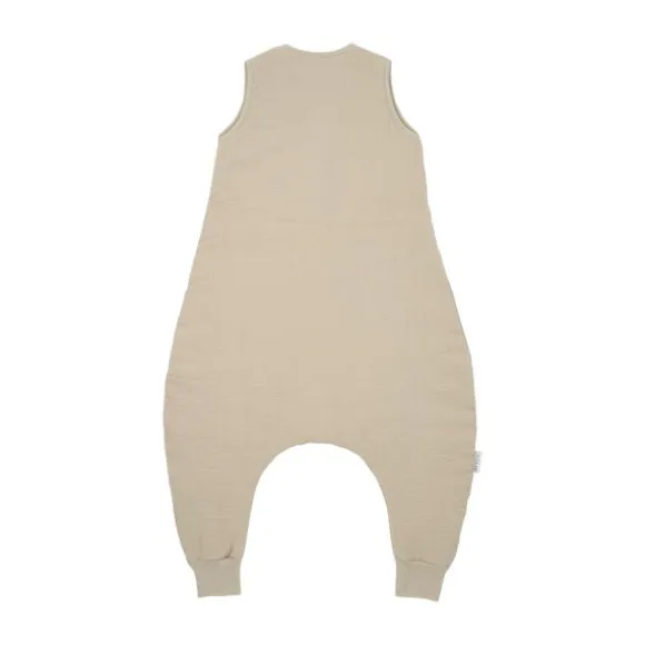 Meyco Baby Uni baby winter slaapoverall jumper - pre-washed hydrofiel - sand - 92cm