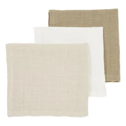Meyco Baby Uni Inbakerdoek - 2 Stuks - Soft Sand/Greige