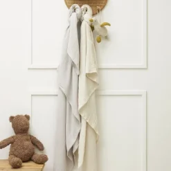 Meyco Baby Uni Inbakerdoek - 2 Stuks - Soft Sand/Greige