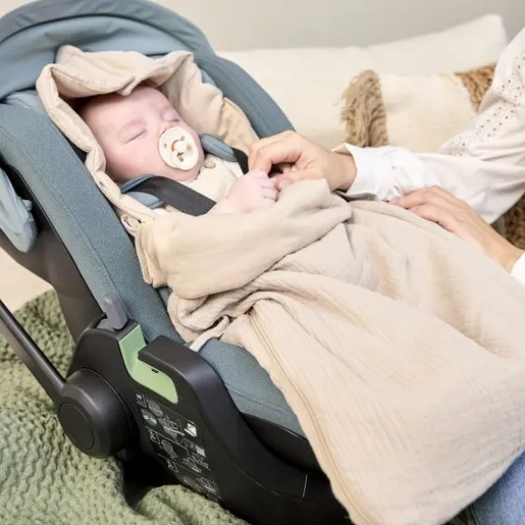 Meyco Baby Uni Voetenzak - 40 x 82 cm - Pre-Washed Hydrofiel - Sand