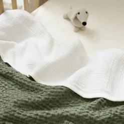 Meyco Baby Uni Wieglaken - Pre-Washed Hydrofiel - 75 x 100 cm - Naturel