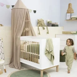 Meyco Baby Uni Zomer Slaapoverall Jumper - 104 cm - Pre-Washed Hydrofiel - Soft Olive