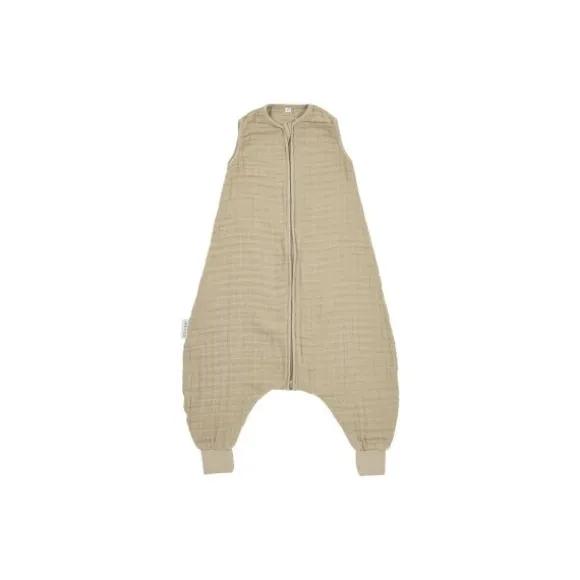 Meyco Baby Uni Zomer Slaapoverall Jumper - 104 cm - Pre-Washed Hydrofiel - Soft Olive