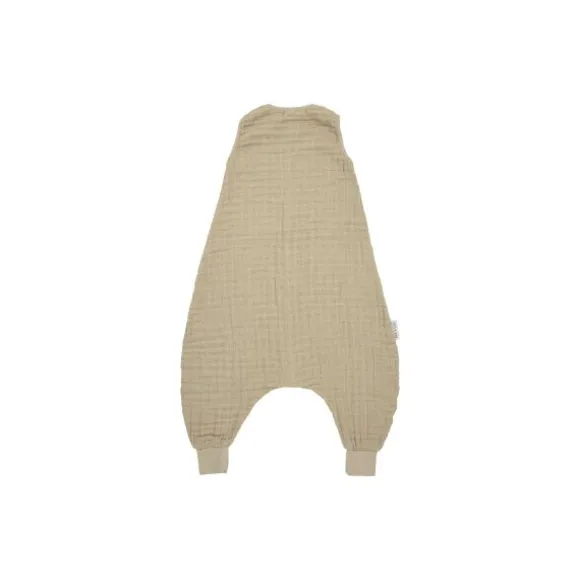 Meyco Baby Uni Zomer Slaapoverall Jumper - 104 cm - Pre-Washed Hydrofiel - Soft Olive