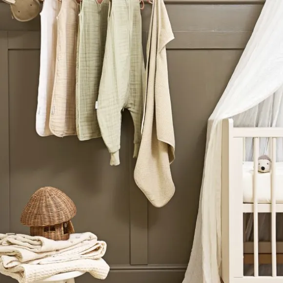 Meyco Baby Uni Zomerslaapzak - 110 cm - Pre-Washed Hydrofiel - Soft Sand