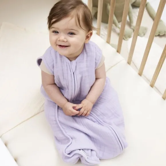 Meyco Baby Uni Zomerslaapzak - 110 cm - Pre-Washed Hydrofiel - Soft Sand