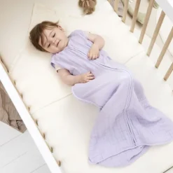 Meyco Baby Uni Zomerslaapzak - 110 cm - Pre-Washed Hydrofiel - Soft Sand