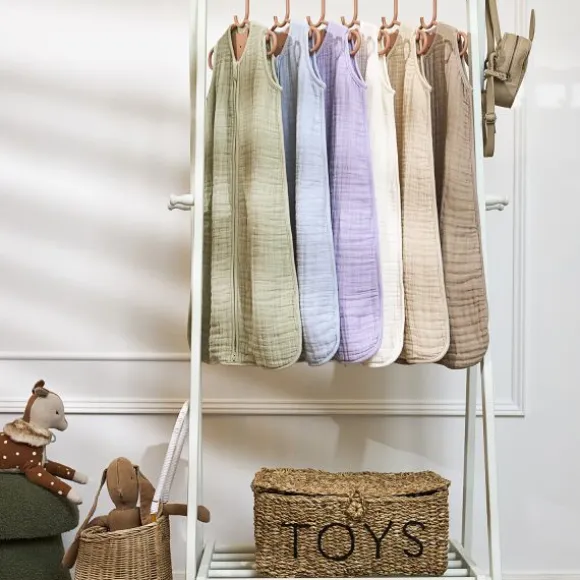 Meyco Baby Uni Zomerslaapzak - 110 cm - Pre-Washed Hydrofiel - Soft Sand