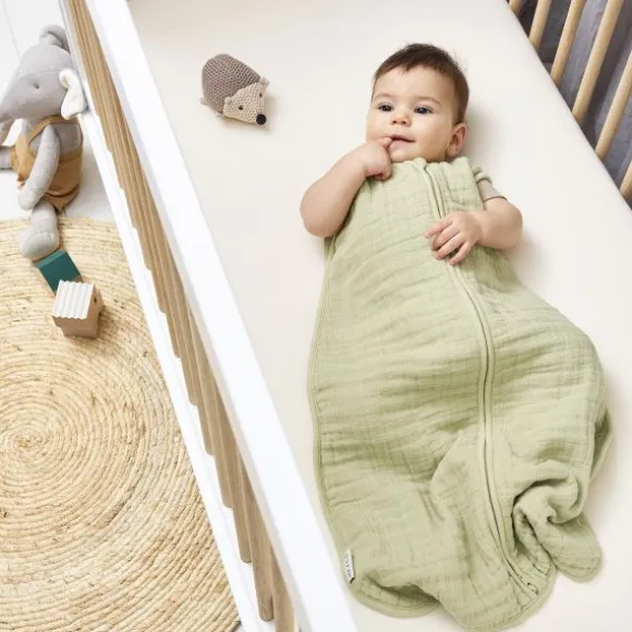 Meyco Baby Uni Zomerslaapzak - 110 cm - Pre-Washed Hydrofiel - Soft Sand