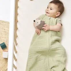 Meyco Baby Uni Zomerslaapzak - 110 cm - Pre-Washed Hydrofiel - Soft Sand